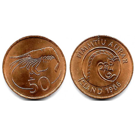 (26a) Islandia. 1986. 50 Aurar (SC)
