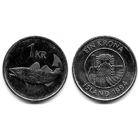 (27a) Islandia. 1994. 1 Krona (SC)