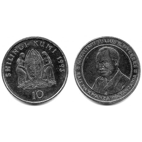 (20a.2) Tanzania. 19963. 10 Shilingi (SC)