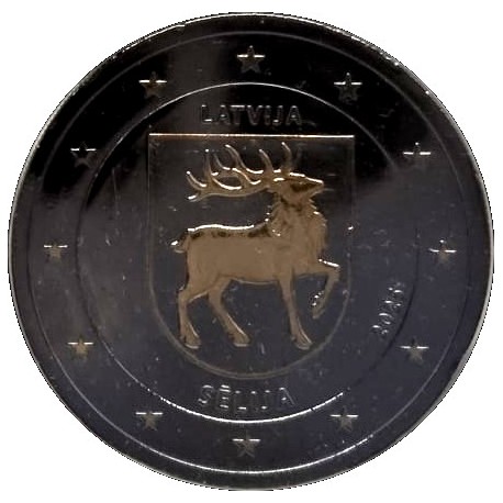 Letonia. 2025. 2 Euro (SC) Oro & Rutenio