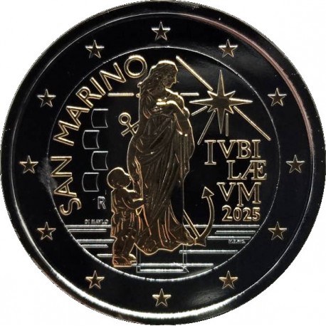 San Marino. 2025. 2 Euro (SC) Oro & Rutenio