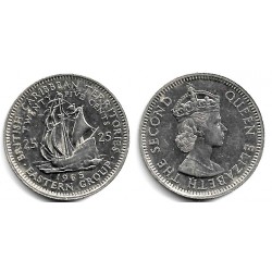 (6) Estados Orientales Caribeños. 1965. 25 Cents (EBC+)