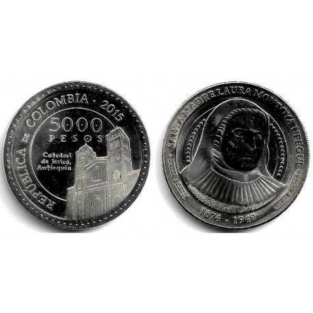 (300) Colombia. 2015. 5000 Pesos (SC)