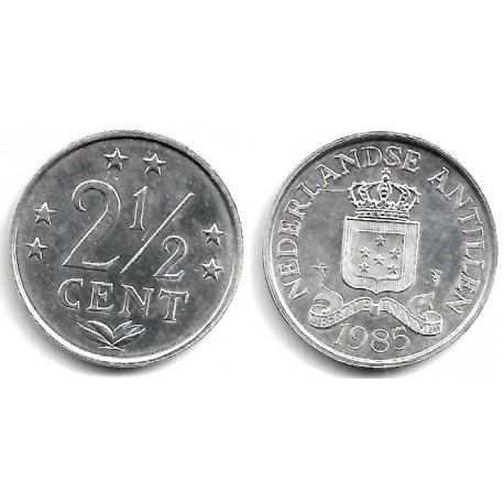 (9a) Antillas Neerlandesas. 1985. 2½ Cents (EBC+/SC-)
