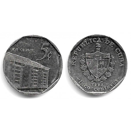 (575.1) Cuba. 1994. 5 Centavos (EBC)
