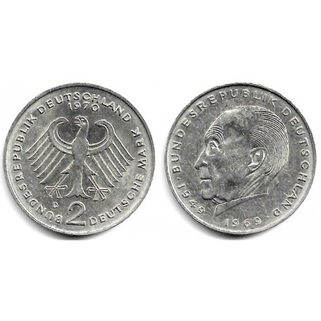(124) Alemania. 1970(D). 2 Mark (EBC)
