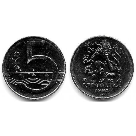 (8) República Checa. 1993. 5 Korun (MBC+)