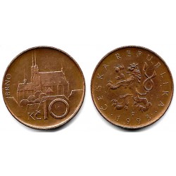 (4) República Checa. 1993. 10 Korun (MBC)