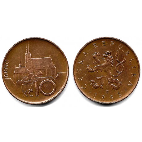 (4) República Checa. 1993. 10 Korun (MBC)