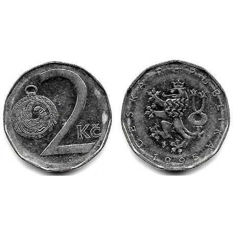 (9) República Checa. 1995. 2 Koruny (MBC)