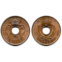 (37) África Oriental. 1963. 5 Cents (EBC+)
