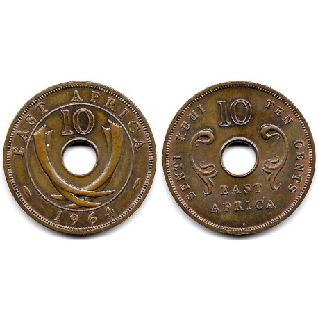 (40) África Oriental. 1964. 10 Cents (EBC/EBC+)