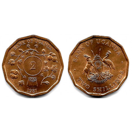 (87) Uganda. 1987. 2 Shillings (SC)