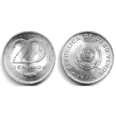 (15) Cabo Verde. 1977. 20 Centavos (SC)