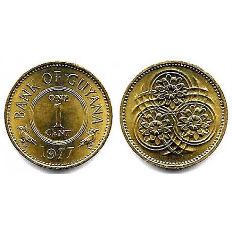 (31) Guyana. 1977. 1 Cent (SC)
