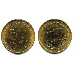 (58) Nicaragua. 1987. 50 Centavos (EBC+)
