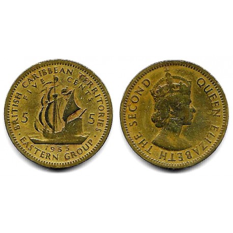 (4) Estados Orientales Caribeños. 1955. 5 Cents (BC)