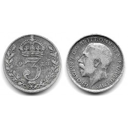 (813) Gran Bretaña. 1913. 3 Pence (MBC) (Plata)