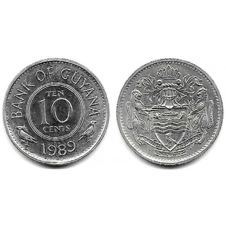 (33) Guyana. 1989. 10 Cents (SC)