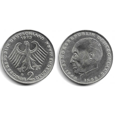 (124) Alemania. 1973(D). 2 Mark (MBC+)