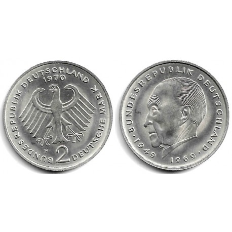 (124) Alemania. 1970(F). 2 Mark (SC)