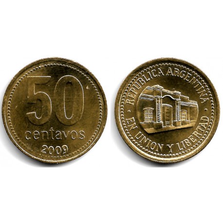 (111.1) Argentina. 2009. 50 Centavos (EBC)
