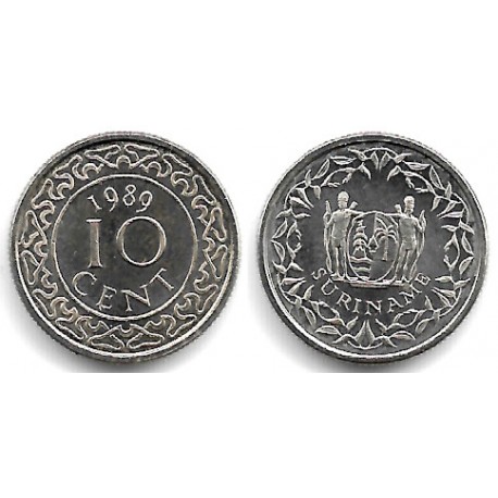 (13a) Surinam. 1989. 10 Cents (SC)