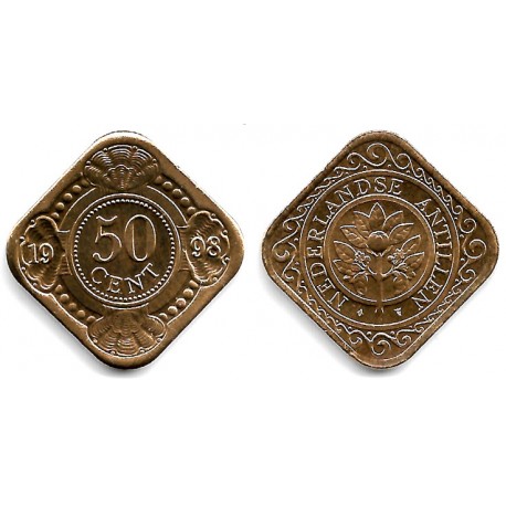 (36) Antillas Neerlandesas. 1998. 50 Cents (SC)