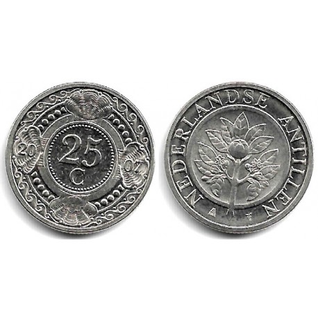 (35) Antillas Neerlandesas. 2007. 25 Cents (SC)
