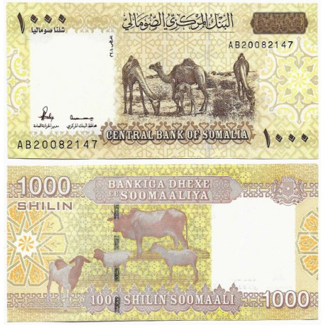 (W38) Somalia. 2010. 1000 Shillings (SC)