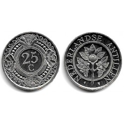 (35) Antillas Neerlandesas. 1989. 25 Cents (SC-)