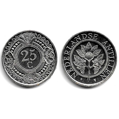 (35) Antillas Neerlandesas. 1989. 25 Cents (SC-)