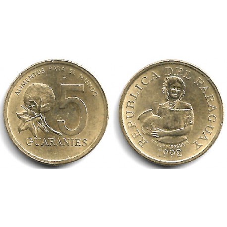 (166a) Paraguay. 1992. 5 Guaranies (EBC)