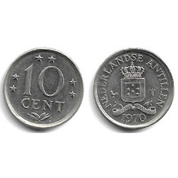 (10) Antillas Neerlandesas. 1970. 10 Cents (EBC)