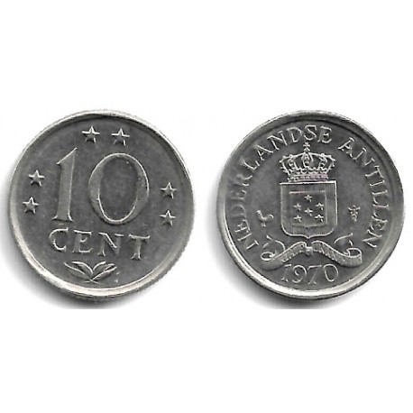 (10) Antillas Neerlandesas. 1970. 10 Cents (EBC)