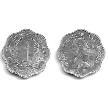 (10) Estados Orientales Caribeños. 1999. 1 Cent (BC/BC+)