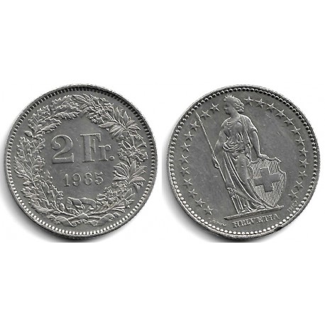 (21a.3) Suiza. 1985. 2 Francs (MBC)