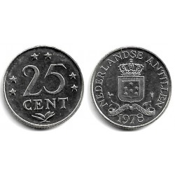 (11) Antillas Neerlandesas. 1978. 25 Cents (EBC)