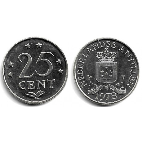 (11) Antillas Neerlandesas. 1978. 25 Cents (EBC)