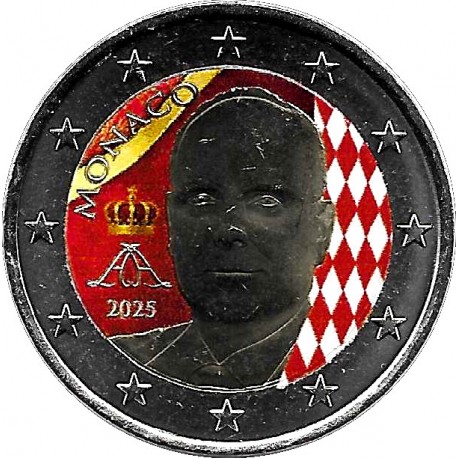 Mónaco. 2025. 2 Euro (SC) Coloreada