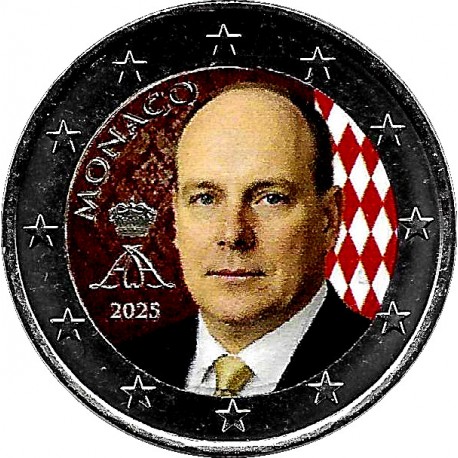 Mónaco. 2025. 2 Euro (SC) Coloreada