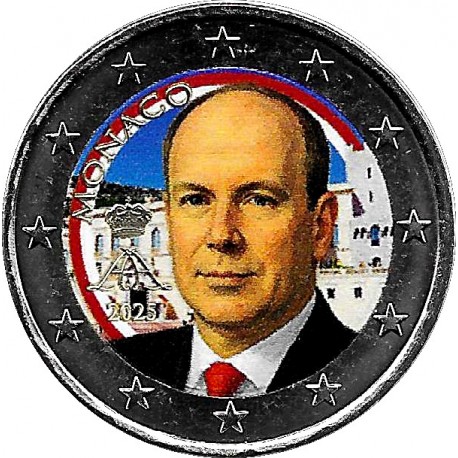 Mónaco. 2025. 2 Euro (SC) Coloreada