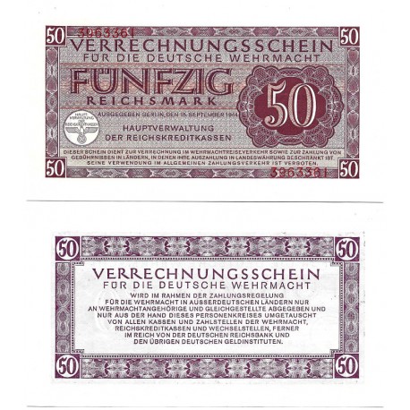(M41) Alemania (III Reich). 1944. 50 Mark (SC)