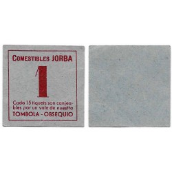 Comestibles Jorba. Vale 1 (EBC-)