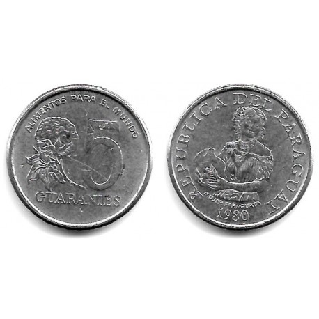 (166) Paraguay. 1980. 5 Guaranies (MBC-)