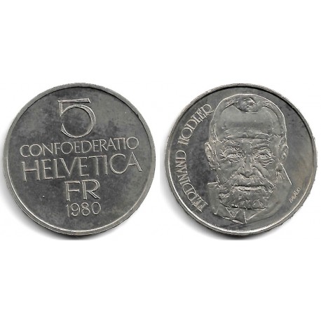 (52) Suiza. 1980. 5 Francs (MBC)