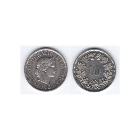 (27) Suiza. 1975. 10 Rappen (SC)
