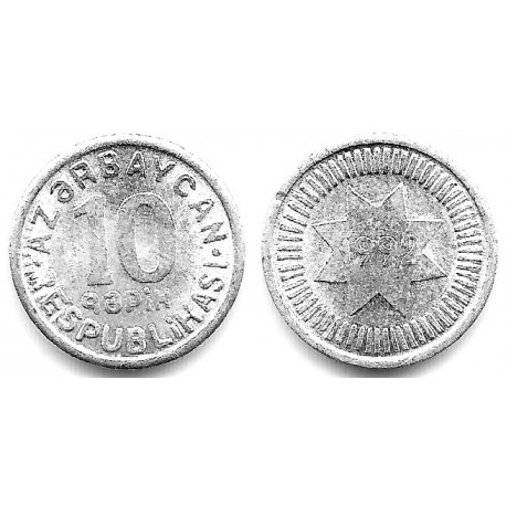 (36) Azerbaiyán. 1992. 10 Qapik (EBC+)