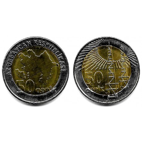 (44) Azerbaiyán. 2006. 50 Qapik (SC)