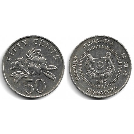 (102) Singapur. 1995. 50 Cents (MBC)
